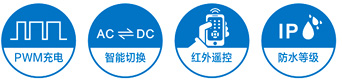 鉛酸膠體型市電互補太陽能控制器_特性